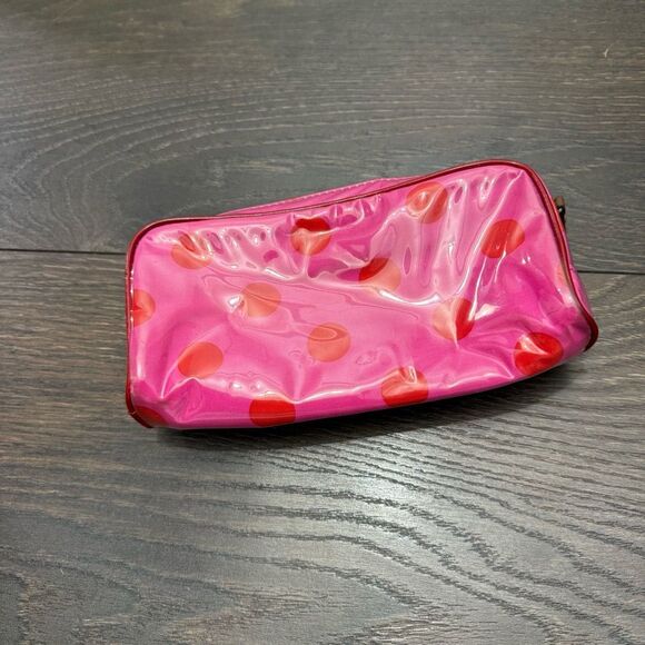 Kate Spade Pink Polka Dot Cosmetic Pencil Pouch - Picture 2 of 4
